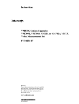 Tektronix VM700A VMTB Instructions Manual