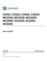 Lexmark CX625 User manual
