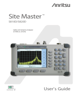 Anritsu Site Master S820D User manual