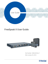 Clear-Com FreeSpeak II BASE-II User guide