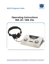 Maico MA 25e Operating Instructions Manual