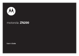 Motorola MOTO ZN200 - MOTO ZN200 User manual