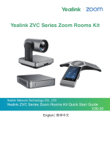 Yealink Yealink ZVC Series Zoom Rooms Kit (EN, CN) V30.50 Quick start guide