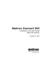 Matrox Convert DVI Installation and User Manual