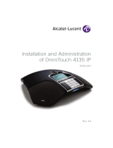 Alcatel-Lucent OmniTouch 4135 IP Installation And Administration
