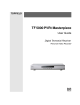 Topfield TF 5000 PVRt Masterpiece User manual