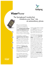 Handspring Visor Visor Pro Supplementary Manual