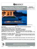 Regency Fireplace Products Plateau PTO50 Owner's manual