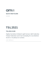 AMS TSL2521 EVM Highly Sensitive Ambient Light Sensor User guide