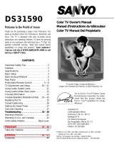 Sanyo DS31590 User manual