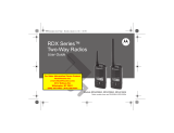 Motorola RDU2080d - RDX Series On-Site UHF 2 Watt 8 Channel Two Way Business Radio User manual