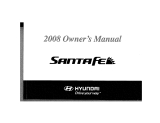 Hyundai 2008 Santa Fe Owner's manual