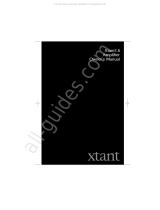 Xtant 1.1I User manual
