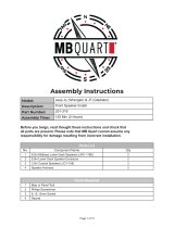 MB QUART JS1-316 User manual