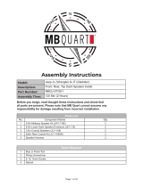 MB QUART MBQJ-STG6-1 User manual