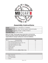 MB QUART MBQJ-STG6AH-1 User manual