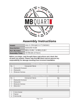 MB QUART MBQJT-SUB-1 User manual