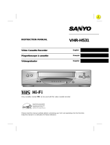 Sanyo VHR-H531 User manual