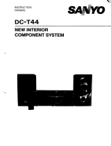 Sanyo DC-T44 User manual