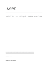Juniper MX240 User manual