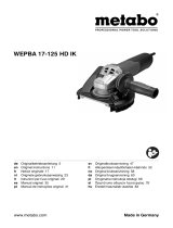 Metabo WEPBA 17-125 HD IK Operating instructions