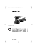 Metabo FSR 200 INTEC Operating instructions