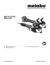 Metabo RB 18 LTX 60 Operating instructions