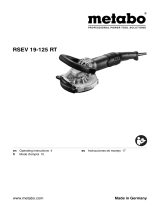 Metabo RSEV 19-125 RT Operating instructions