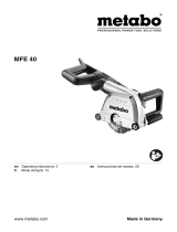 Metabo MFE 40 Operating instructions