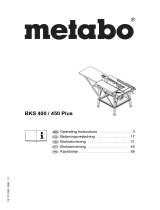 Metabo BKS 400 Plus 3,10 WNB Operating instructions