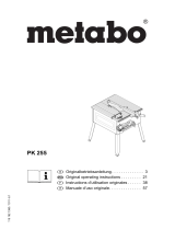 Metabo PK 255/2,50 WNB Operating instructions