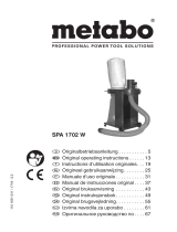 Metabo SPA 1702 W Operating instructions