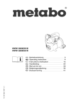Metabo HWW 5500/50 M Operating instructions
