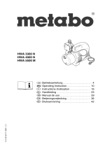 Metabo HWA 5500 M Operating instructions