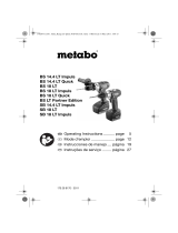 Metabo BS 18 LT Operating instructions