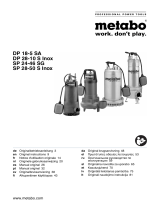Metabo DP 28-10 S Inox Operating instructions