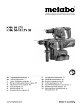 Metabo KHA 36-18 LTX 32 Operating instructions