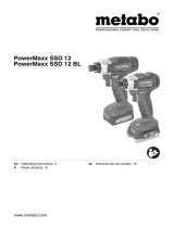 Metabo PowerMaxx SSD 12 BL Operating instructions