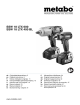 Metabo SSW 18 LTX 400 BL Operating instructions