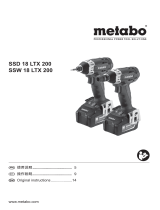 Metabo SSD 18 LTX 200 Operating instructions