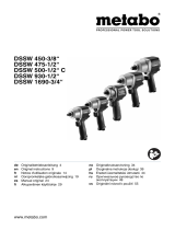 Metabo DSSW 475-1/2" Operating instructions