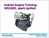 Kubota WG1605 Service Training