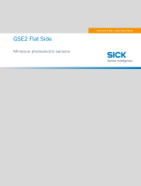 SICK GSE2 Flat Side Miniature photoelectric sensors Operating instructions
