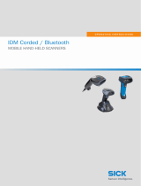 SICK IDM Corded / Mobile Bluetooth Hand-Held Scanners Operating instructions