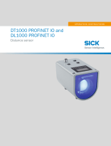 SICK DT1000 PROFINET IO and DL1000 PROFINET IO Distance sensor Operating instructions