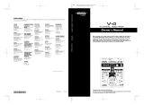Edirol V-4 Owner's manual