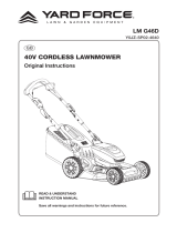 Yard Force LM G46D – Y0JZ-SP02-4640 Owner's manual
