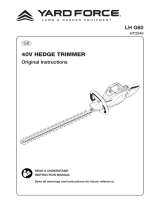 Yard Force LH G60 – HT2340 Owner's manual