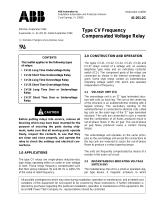 ABB CV-25 Instruction Leaflet