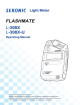Sekonic L-308X-U FLASHMATE Light Meter Operating instructions